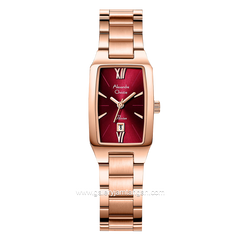 Alexandre Christie Passion AC 2455 LD Rosegold Dial Red Stainless Steel Stap