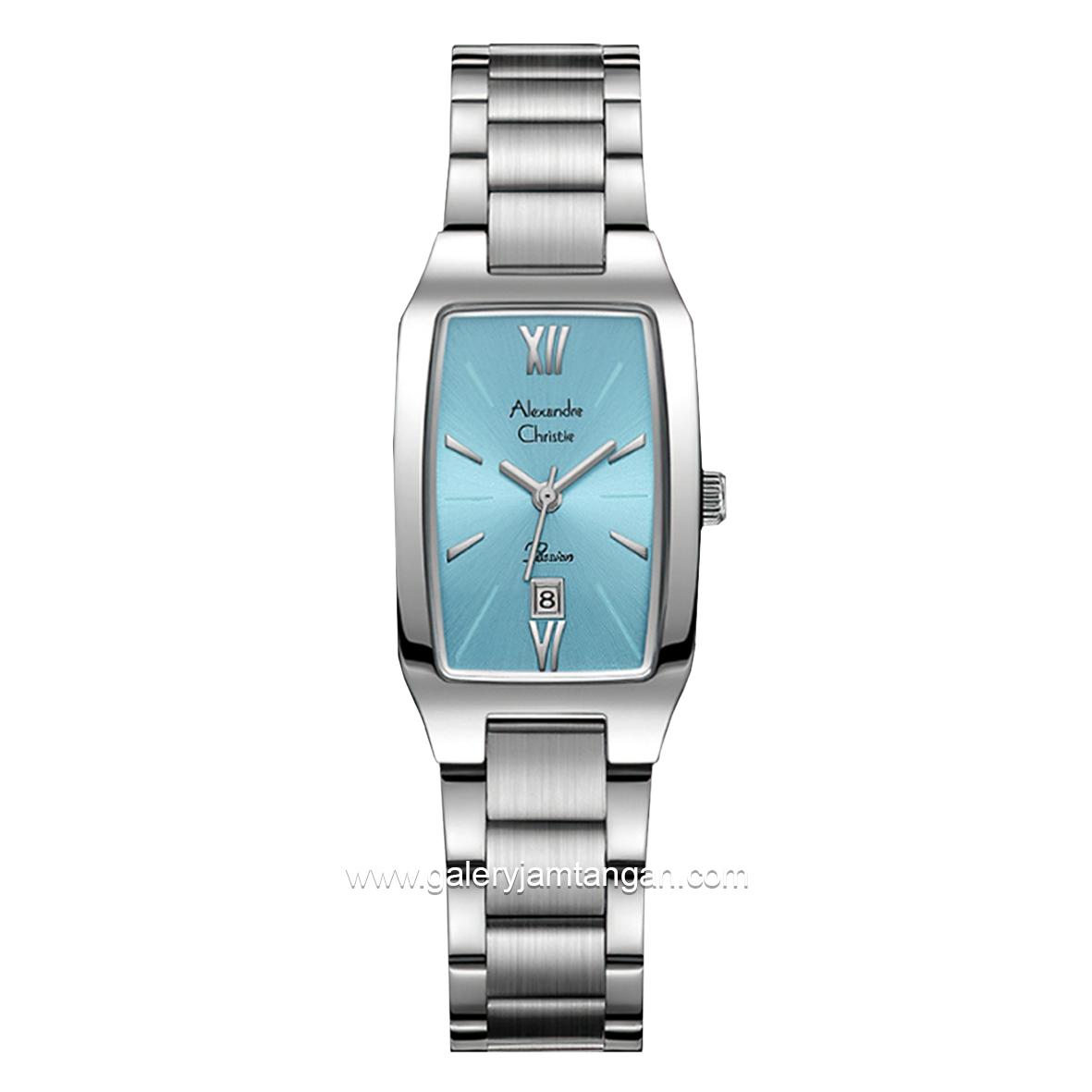 Alexandre Christie Passion AC 2455 LD Silver Dial Blue Stainless Steel Stap