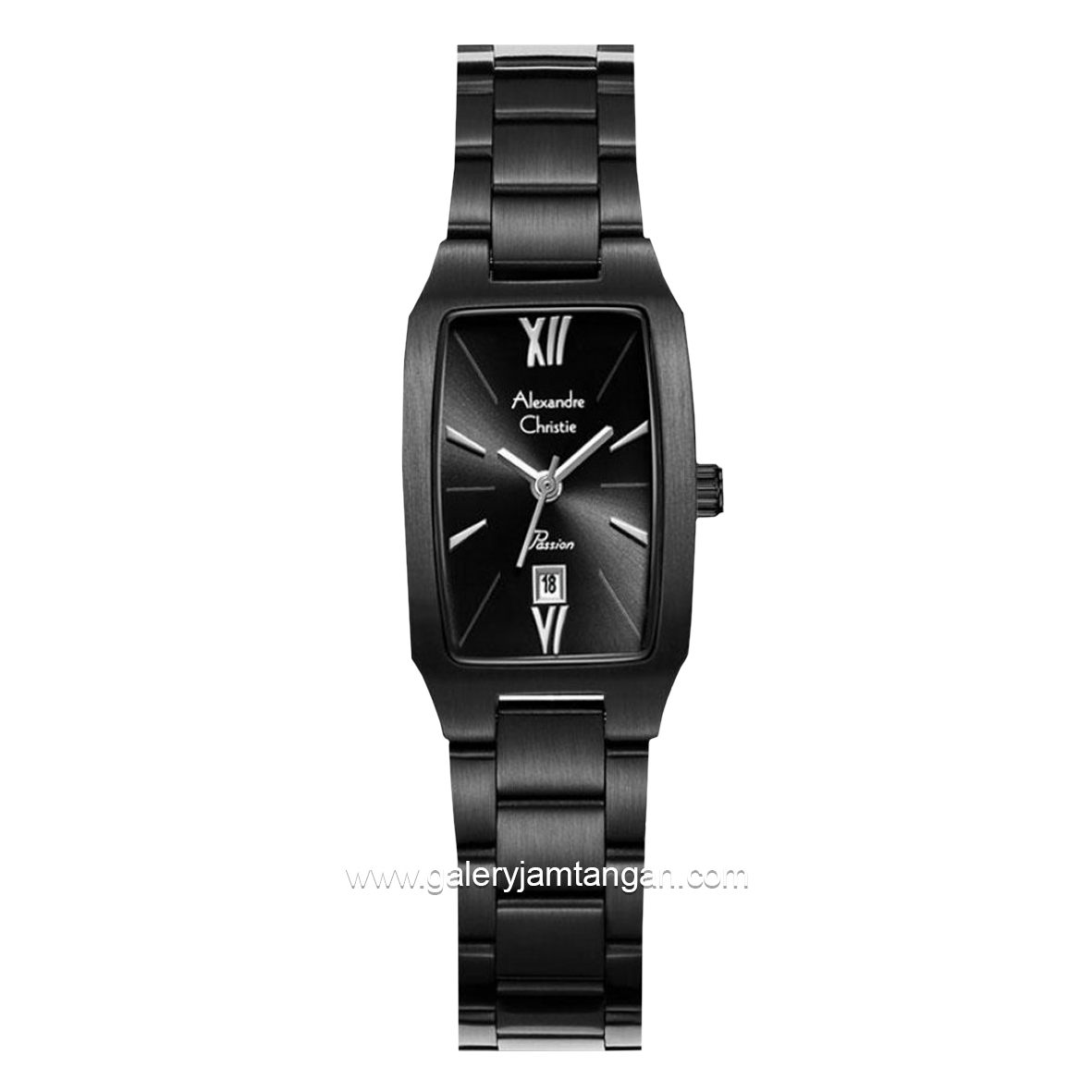 Alexandre Christie Passion AC 2455 LD Black Stainless Steel Strap