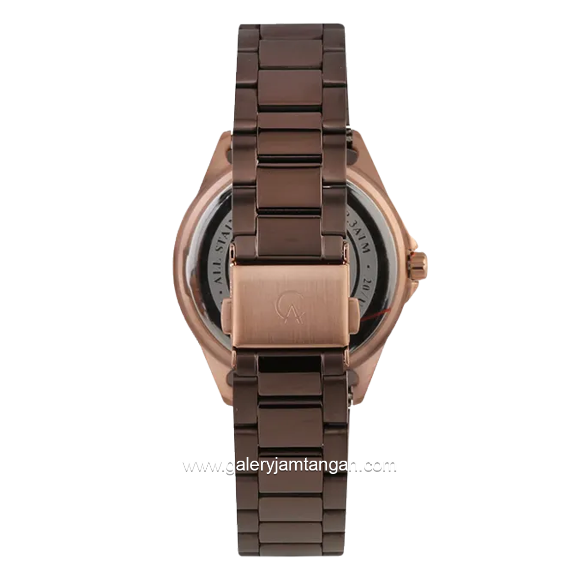 Alexandre Christie AC 2644 BF Brown Rosegold Multifunction Stainless Steel