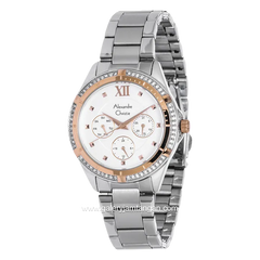 Alexandre Christie AC 2644 BF Silver Rosegold Multifunction Stainless Steel