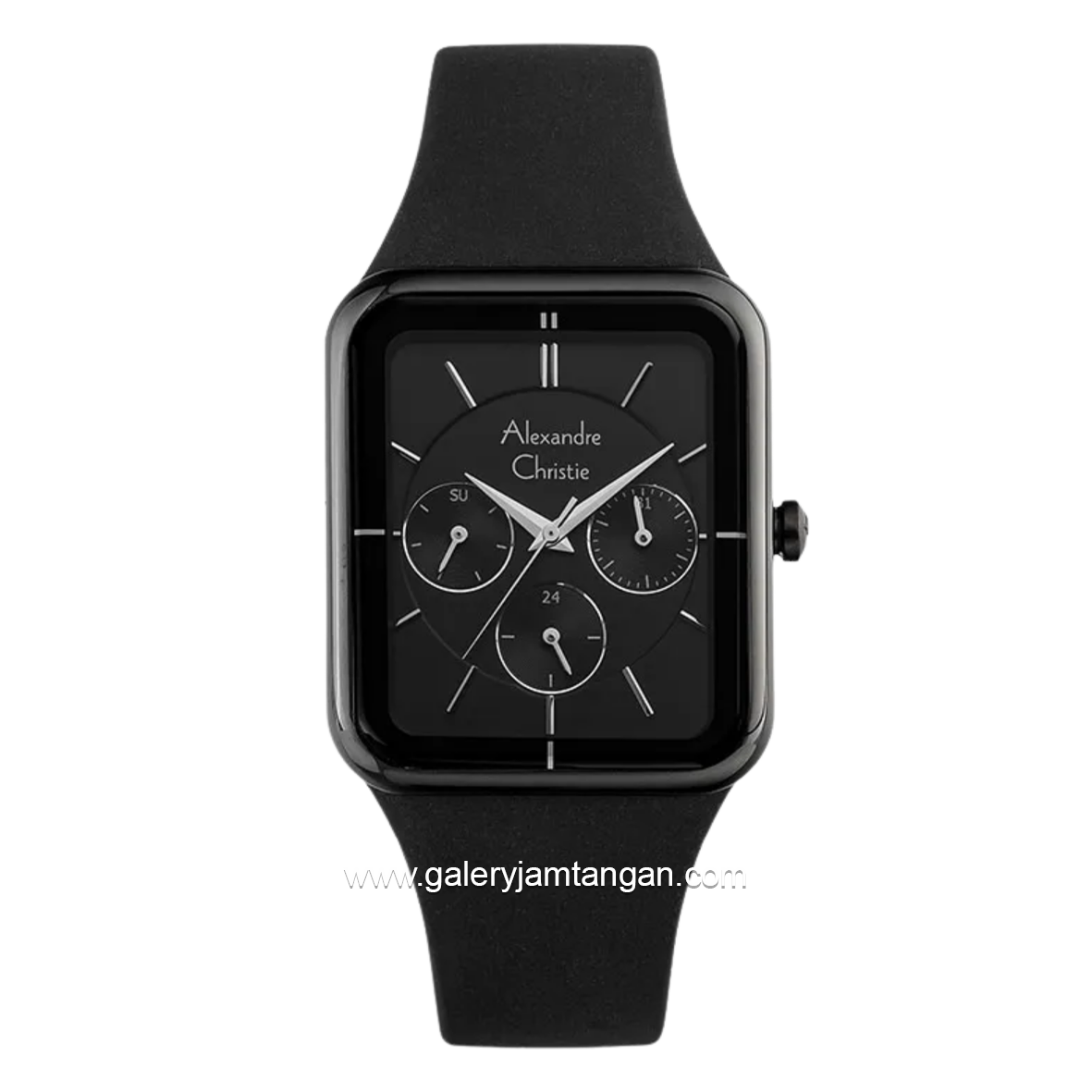 Alexandre Christie AC 2744 BFRIPBA Black Multifunction Rubber Strap