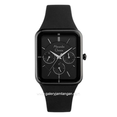 Alexandre Christie AC 2744 BFRIPBA Black Multifunction Rubber Strap