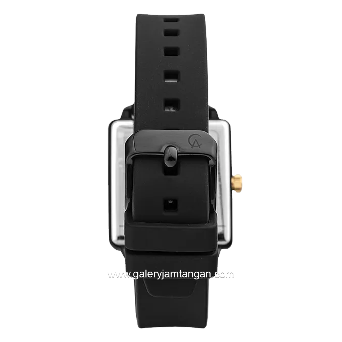 Alexandre Christie AC 2810 LD Full Black Rubber Strap