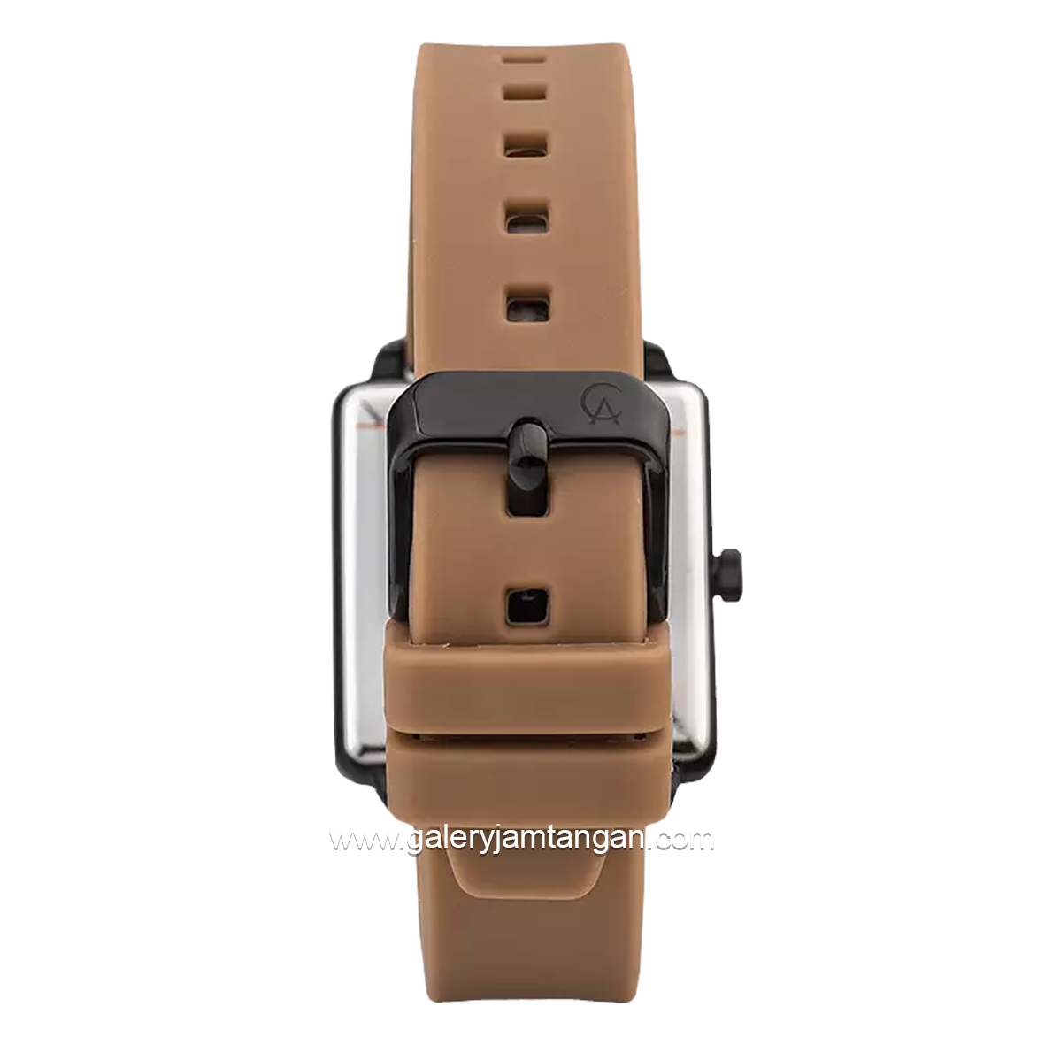 Alexandre Christie AC 2810 LD Brown Black Rubber Strap
