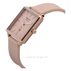 Alexandre Christie AC 2810 LD Pink Rosegold Rubber Strap