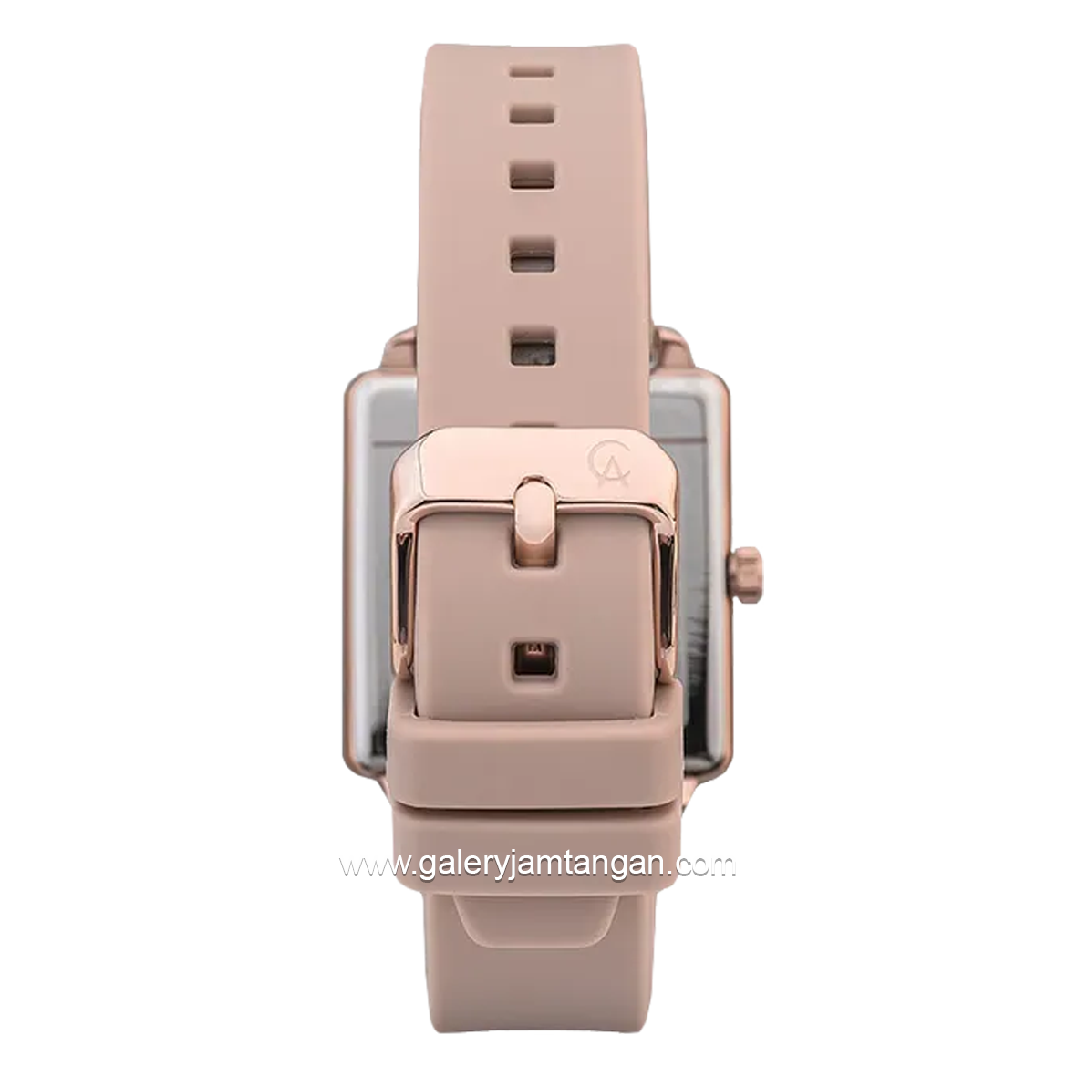 Alexandre Christie AC 2810 LD Pink Rosegold Rubber Strap