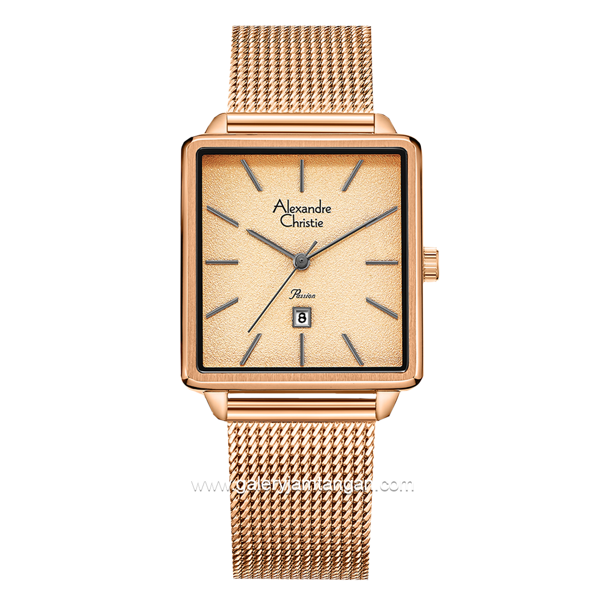 Alexandre Christie AC 2922 LD Full Rosegold Shandrope Strap