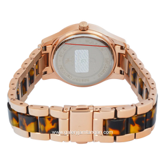 Alexandre Christie AC 2932 BF Black Motif Rosegold Stainless Steel