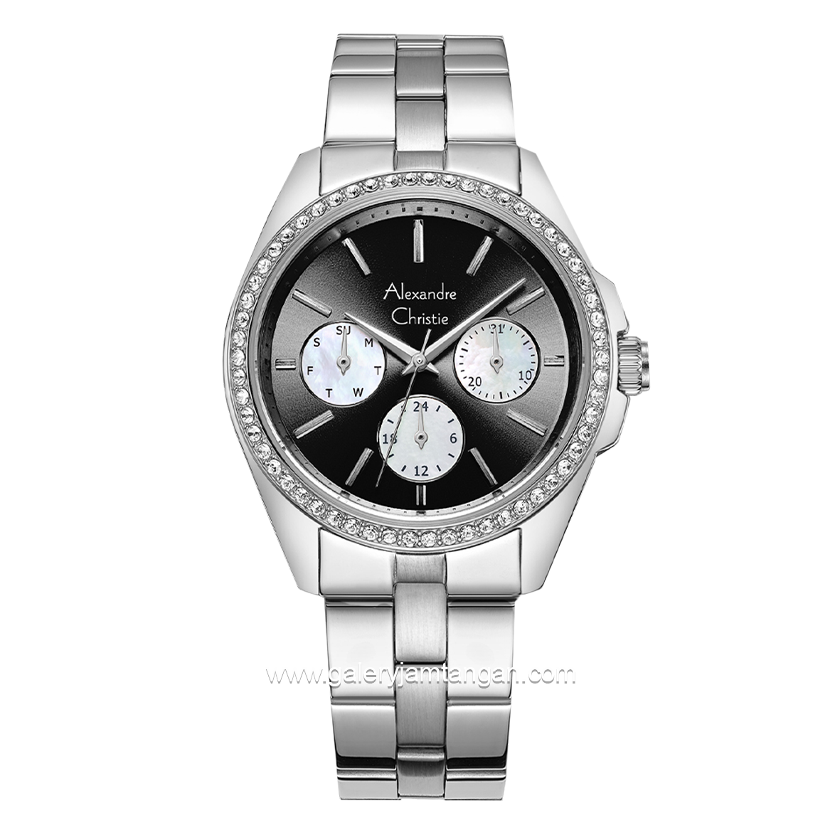 Alexandre Christie AC 2949 BF Silver Dial Black Stainless Steel