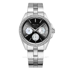Alexandre Christie AC 2949 BF Silver Dial Black Stainless Steel