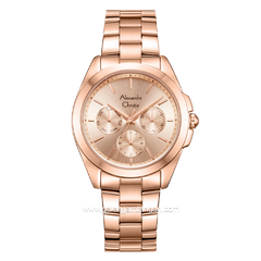 Alexandre Christie Multifunction AC 2977 BF Rosegold Stainless Steel Strap