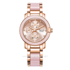 Alexandre Christie AC 2993 BF Pink Rosegold Fiber Combinasi Stainless Steel
