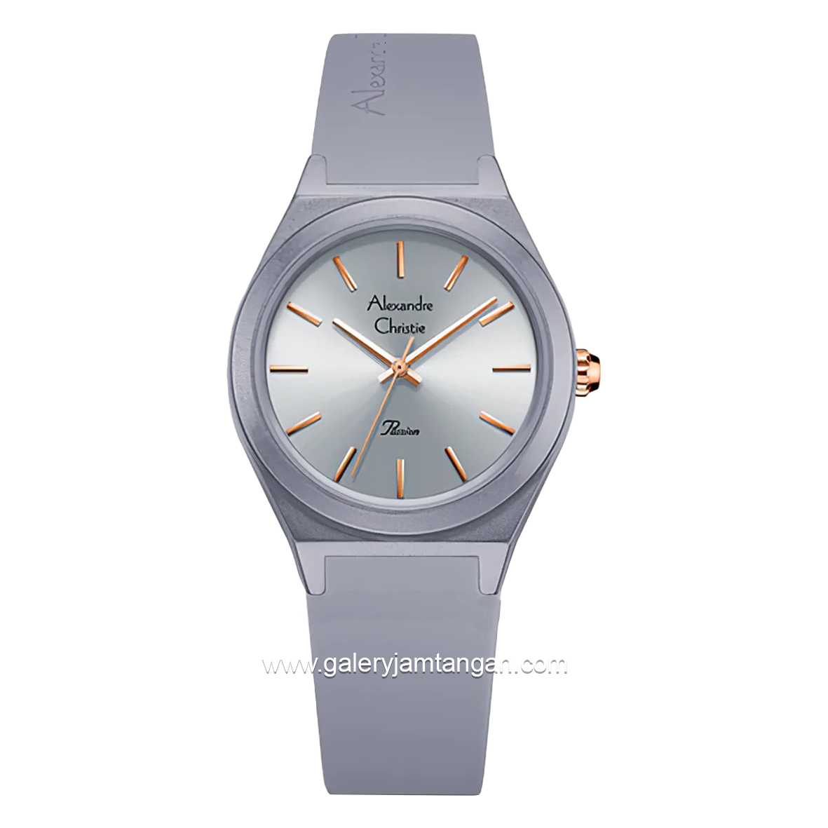 Alexandre Christie AC 2A07 LH Lilac Rubber Strap