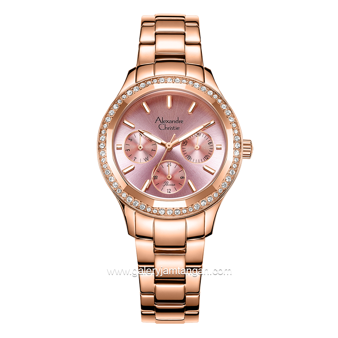 Alexandre Christie AC 2A33 BF Rosegold Dial pink Stainless Steel