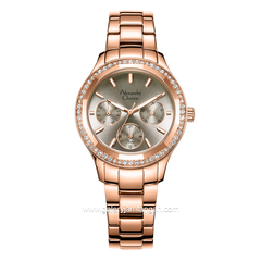 Alexandre Christie AC 2A33 BF Rosegold Dial Grey Stainless Steel