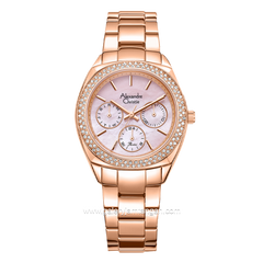 Alexandre Christie AC 2A36 BF Rosegold Dial Pink Stainless Steel