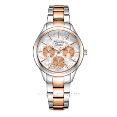 Alexandre Christie AC 2A37 BF Silver Rosegold Stainless Steel