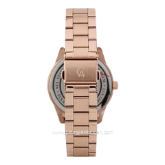 Alexandre Christie AC 2A46 BF Full Rosegold Multifunction Stainless Steel Strap