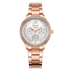 Alexandre Christie AC 2A48 BF Rosegold Multifunction Stainless Steel Strap