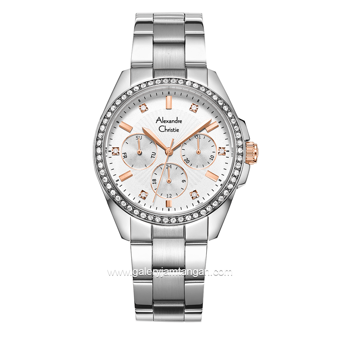 Alexandre Christie AC 2A49 BF Silver Dial White Stainless Steel