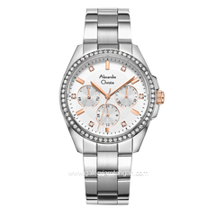 Alexandre Christie AC 2A49 BF Silver Dial White Stainless Steel