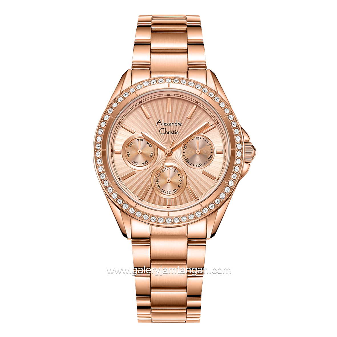 Alexandre Christie AC 2A52 BF Multifunction Rosegold Stainless Steel