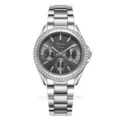 Alexandre Christie AC 2A52 BF Multifunction Silver Dial Black Stainless Steel