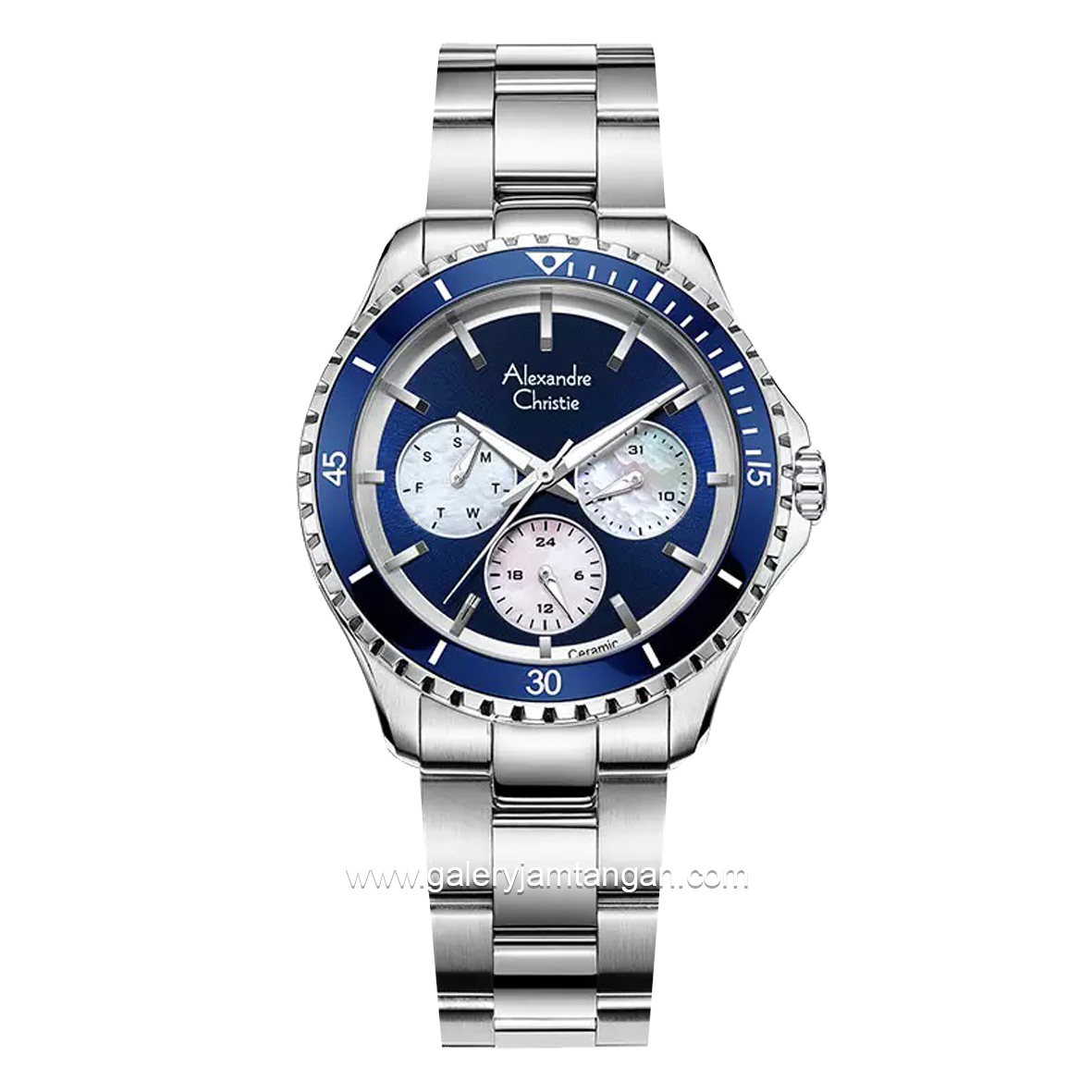 Alexandre Christie AC 2A54 BF Silver Dial Blue Stainless Steel