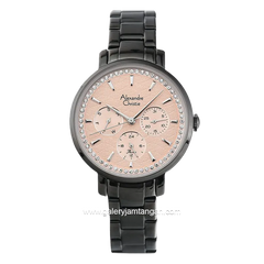 Alexandre Christie AC 2A56 BF Black Dial Cream Stainless Steel
