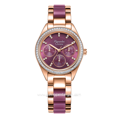 Alexandre Christie Passion AC 2A60 BF Purple Dual Tone Stainless Steel With Ceramic Strap