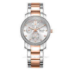Alexandre Christie AC 2A61 BF Silver Combinasi Rosegold Stainless Steel