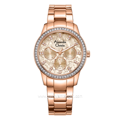 Alexandre Christie AC 2A65 BF Rosegold Multifunction Stainless Steel Strap