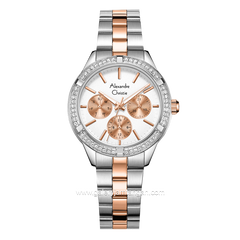 Alexandre Christie AC 2A67 BF Silver Combinasi Rosegold Stainless Steel