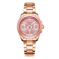 Alexandre Christie AC 2A68 BF Pink Rosegold Stainless Steel
