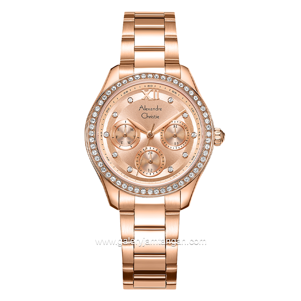 Alexandre Christie Passion AC 2A69 BF Rosegold Stainless Steel Strap