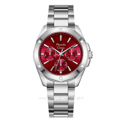 Alexandre Christie AC 2A72 BF Silver Dial Red Multifunction Stainless Steel