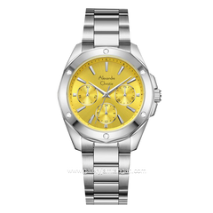 Alexandre Christie AC 2A72 BF Silver Dial Yellow Multifunction Stainless Steel