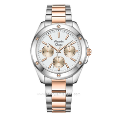 Alexandre Christie AC 2A72 BF Silver Rosegold Multifunction Stainless Steel