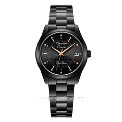 Alexandre Christie Primo Passion AC 2A75 LD Black Stainless Steel Strap