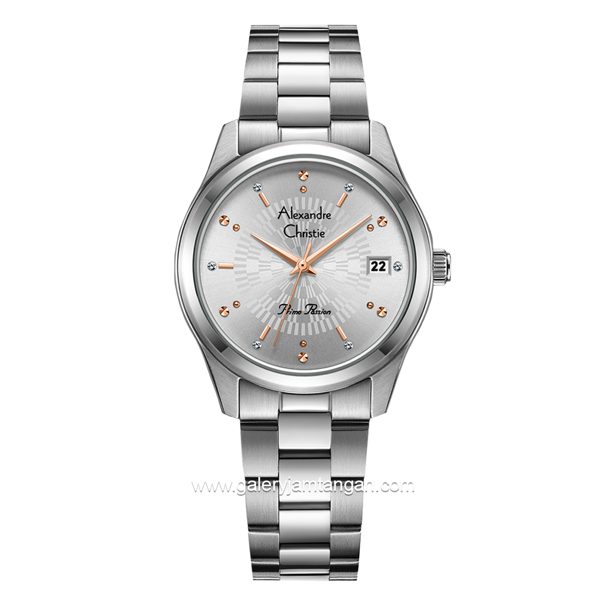 Alexandre Christie Primo Passion AC 2A75 LD Silver Stainless Steel Strap