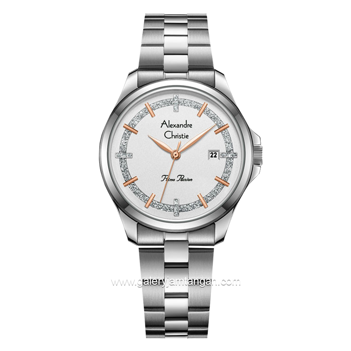 Alexandre Christie Primo Passion AC 2A76 LD Silver Stainless Steel Strap