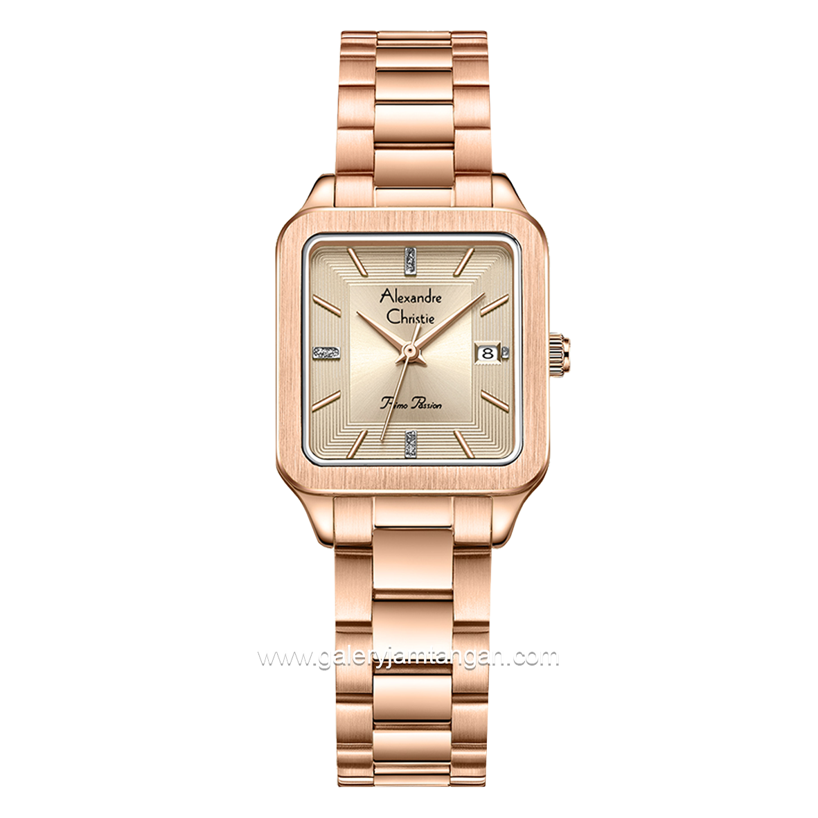 Alexandre Christie AC 2A79 LD Primo Passion Rosegold Stainless Steel Strap