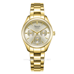 Alexandre Christie AC 2A85 BF Gold Multifunction Stainless Steel