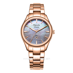 Alexandre Christie AC 2A86 LD Rosegold Dial Grey MOP Stainless Steel