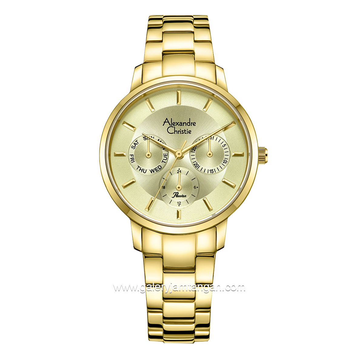 Alexandre Christie AC 2A88 BF Gold Stainless Steel