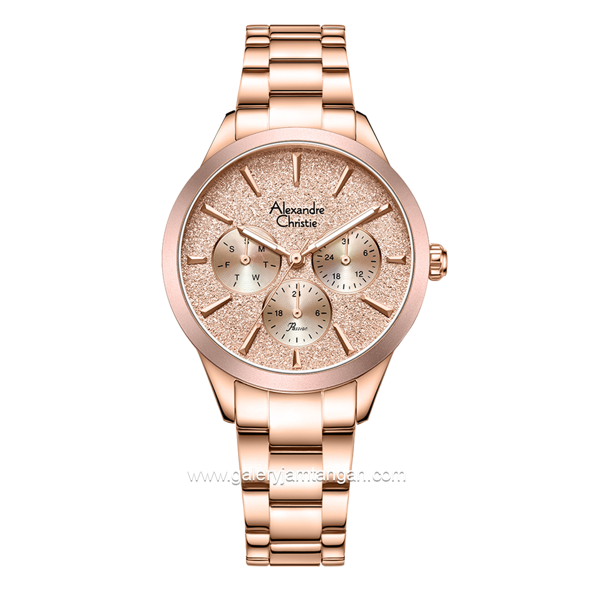 Alexandre Christie AC 2A91 BF Rosegold Dial Pink Stainless Steel