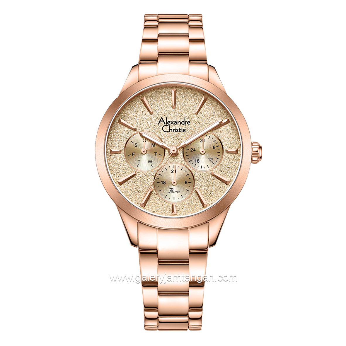 Alexandre Christie AC 2A91 BF Full Rosegold Stainless Steel