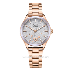 Alexandre Christie AC 2A93 LD Rosegold Dial Purple Stainless Steel