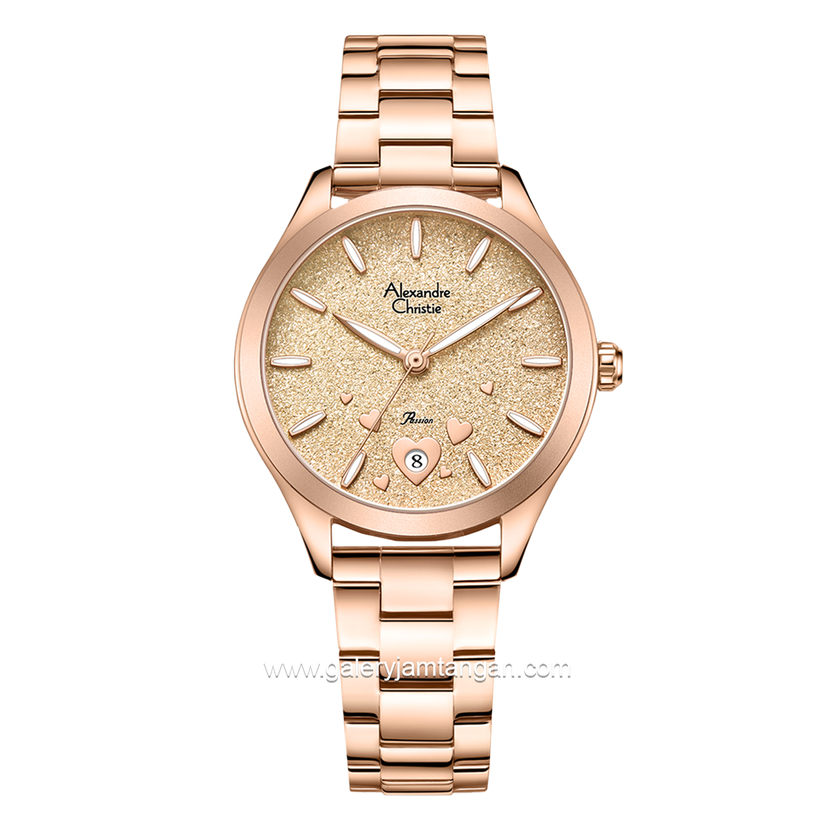 Alexandre Christie AC 2A93 LD Rosegold Stainless Steel